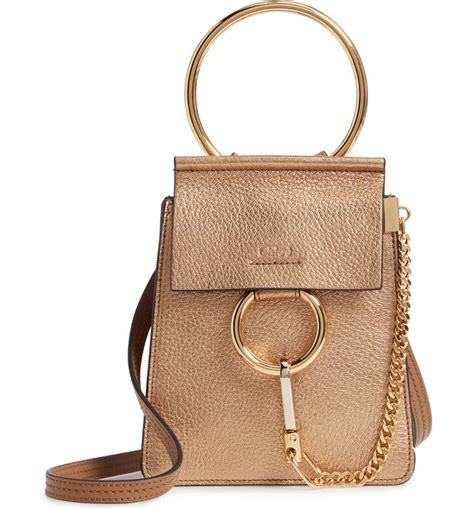 chloe faye small leather bracelet bag|chloe faye small shoulder bag.